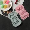 4/6/8 Kavitäten Auto Zug Silikonform Fahrzeuge Buntstiftherstellung Zubehör Pudding Gelee Kuchen Schokoladenform Küchen Backwerkzeuge