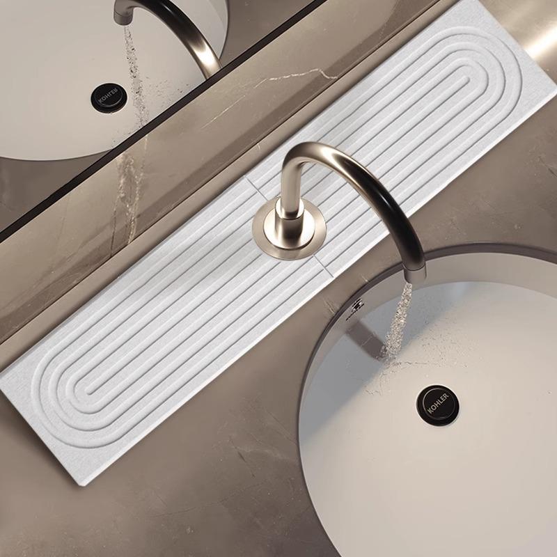 Diatom Mud Absorbent Pad - Quick-Drying Faucet & Sink Mat for Kitchen/Bathroom