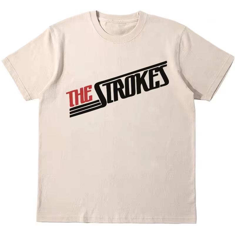 The Strokes American Rock Band Tshirt Japanese Print Fashion Tshirt Hiphop Streetwear Mens Womens Swag Cotton Tshirt