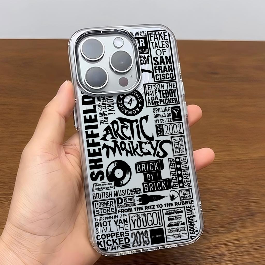 Fashion Black A-Arctic Monkeys Phone Case For iPhone 17 16e 16 15 14 13 12 11 mini Pro Max X XR XSMAX 8 7 Air Plus Soft Cover