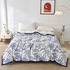 White Floral Throw Blanket Luxury Warm Fuzzy Soft Cozy Flannel Blanket for Home Sofa Couch Chair Decorative Bedroom Bed Blankets