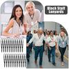 30Pcs Staff Lanyards Staff Badge Lanyard Keychain Lanyards Wrist Neck Lanyards Keychain Badge Holder Phone String Holder Lanyard
