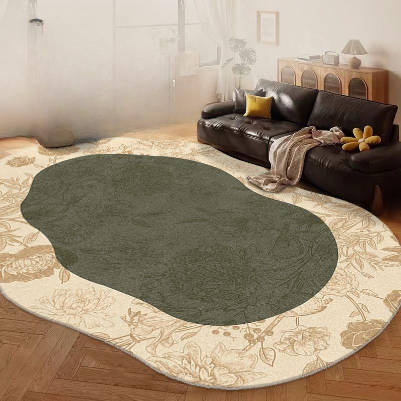 French Style Irregular Carpet Living Room Carpet Sofa Coffee Table Mat Bedroom Large Area Household Large Carpet