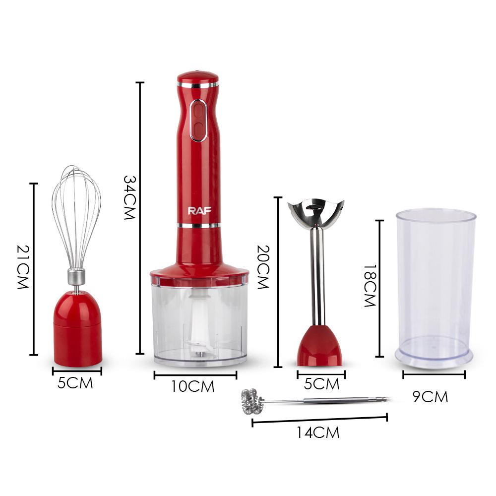 5-in-1 Electric Kitchen Chopper & Juicer: Egg Beater, Meat Grinder, Handheld Food Processor & Blender Stick