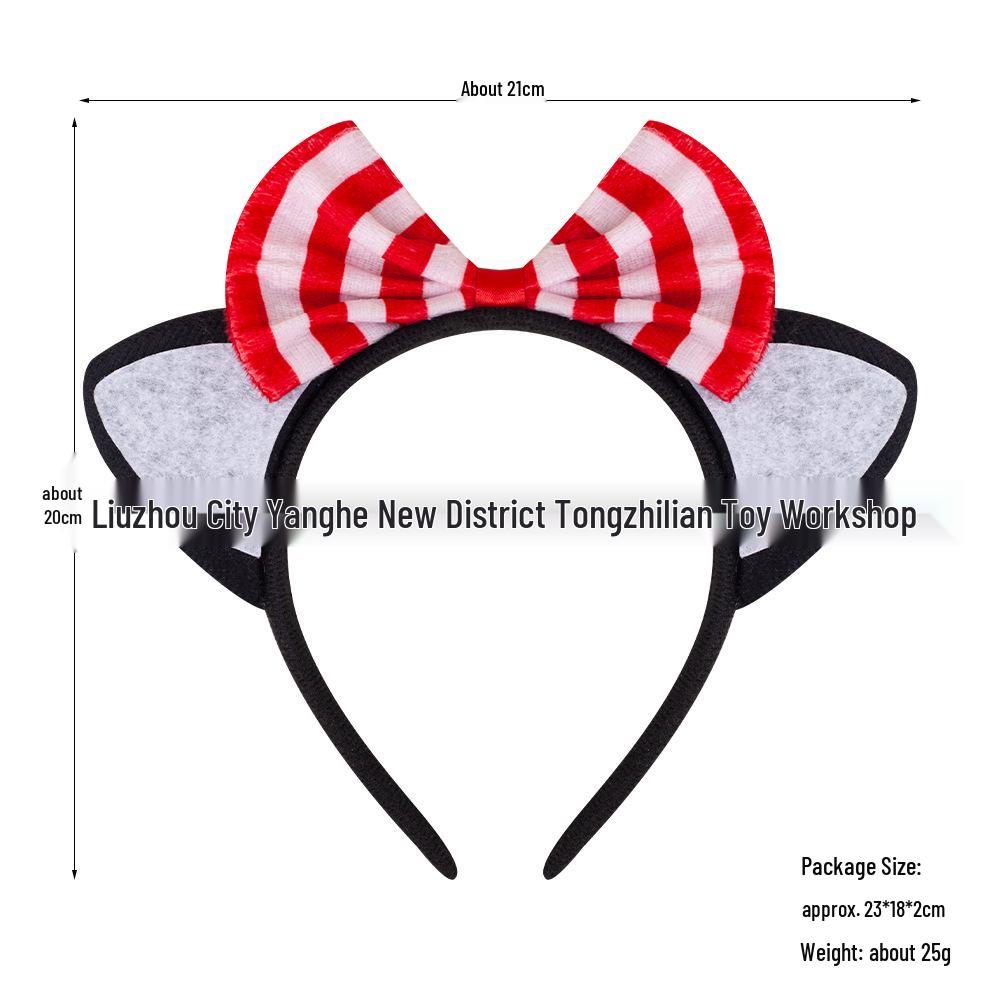 Children s Halloween Black Cat Ears Headband - Cute Animal Performance Set for Girls