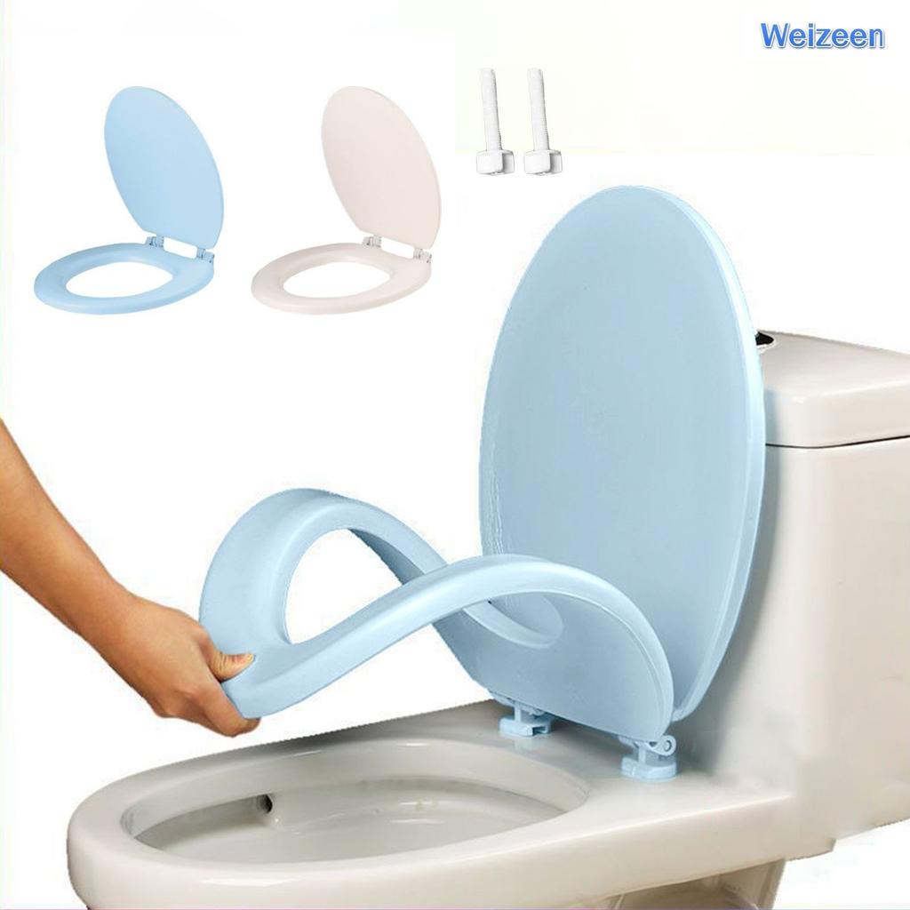 Foaming Soft Toilet Seat Slow Close Quiet Lid Thickened EVAU Type Toilet Lid Lifting Toilet Universal Bathroom Accessories