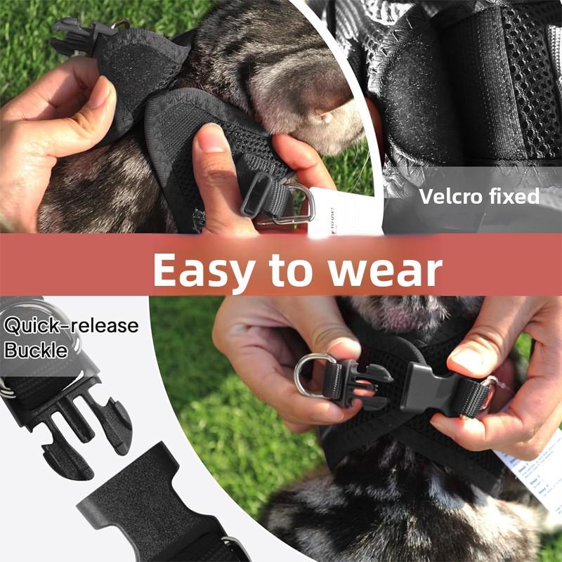Vest Pet Chest Strap Reflective and Breathable Dog Leather Small and Medium Cat Leather