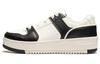 Cheese Slip Resistant Low Top Skateboard Shoes Women's Black White AGCU104-4