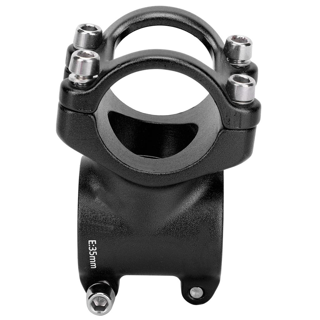 LUNJE 31.8x35mm Bike Handlebar Short Stem Riser Aluminum Alloy   Hollow Stem
