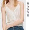 ELLASSAY Women's Lyocell Delicate Crochet Knit Top