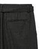 NOIRER Six-Pocket Wide Slacks (Deep Khaki Herringbone)