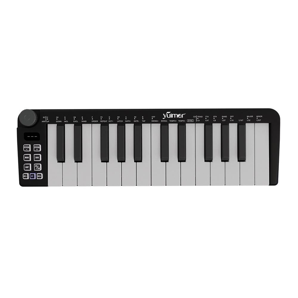 

25-Key Wireless Mini MIDI Keyboard Controller - Smart Portable Musical Instrument чорний