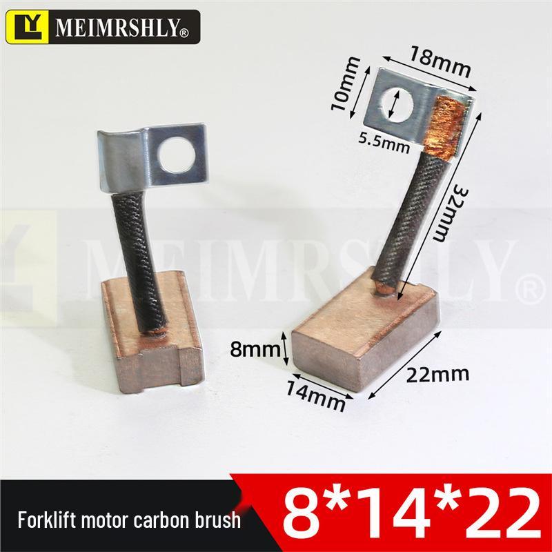 Compatible Carbon Brushes for Valeo, Remy, Jenory, Hanla Alternators - 4.5x6.5x17 mm, High Wear Resistance