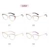 Pink White Frame Cat Eye Prescription Glasses Women Anti Blue Rays/Nearsighted/Presbyopic Bifocal Customized Spectacles Female