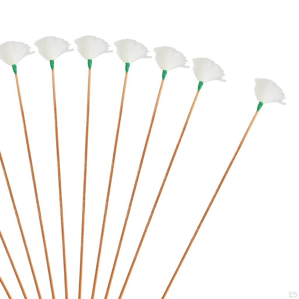 10 Professional Adult Kids Goose Feather Ear Tips / Soft Plug Earwax Remover Cleaning Tool