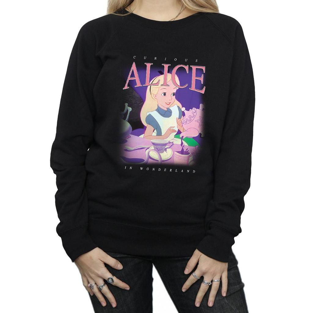 Disney Womens/Ladies Alice In Wonderland Montage Sweatshirt