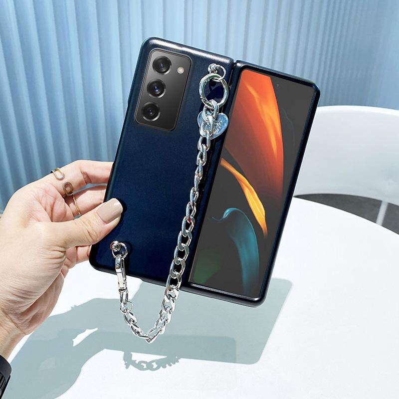 Love Bracelet Hand Chain Phone Case For Samsung Galaxy Z Fold 4 Matte Cover Z Fold 3 Folding Screen Case For Galaxy Z Fold 2