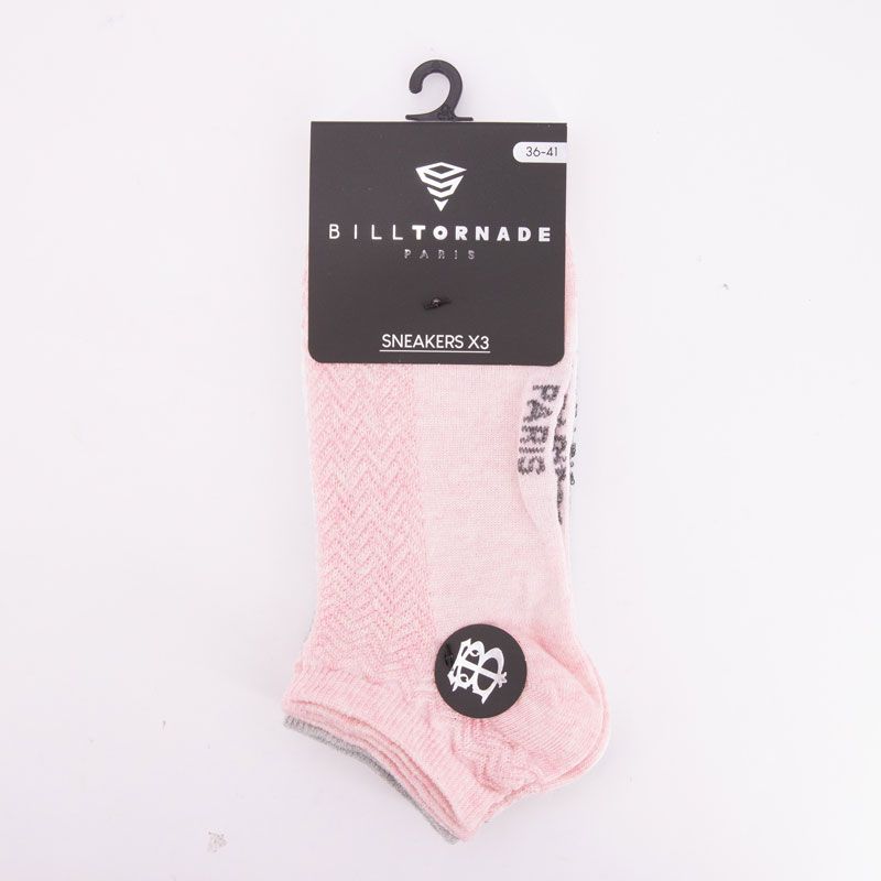 Chaussettes x3 bill tornade 36/42 fantaisie 11088 Femme BILL TORNADE