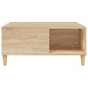  Coffee Table, Sonoma Oak 80x80x36.5 Cm Wood-based Material