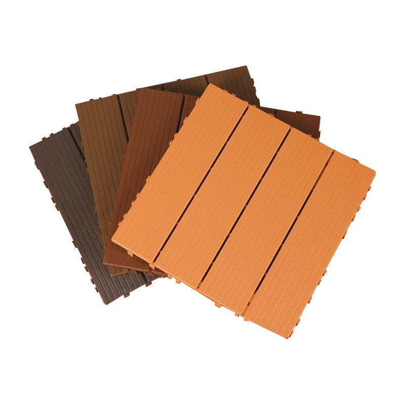 Self-Laying Outdoor Wood-Plastic Anti-Corrosion Flooring for Terrace, Balcony, Courtyard, and Garden