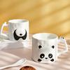 390ml Ceramic Mug Cartoon Panda Shape Large Capacity Ceramic Coffee Mug with Chinese Elements High Temperature Resistant Office Cup
