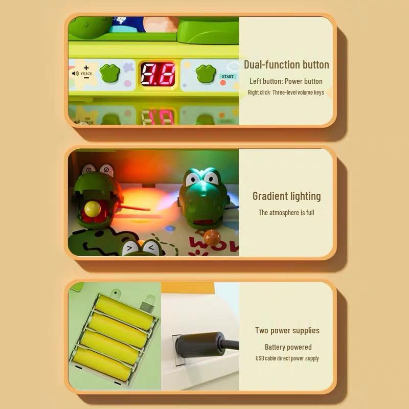 Large Crocodile Marble Game: Educational Tabletop Toy with Electric Ejection and Scoring, Popular on TikTok