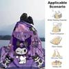 1pc. Cute Kuromi Birthday Gift Blanket for Home Office Outdoor Usez0411257