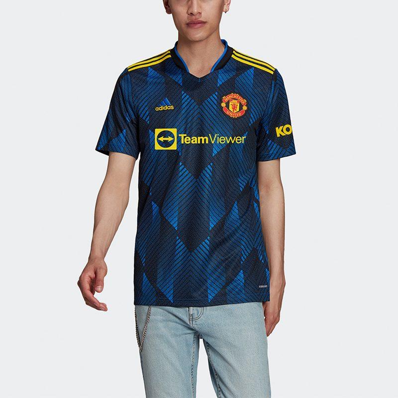 adidas Manchester United Soccer Jerseys Men's Blue Moderate GM4616