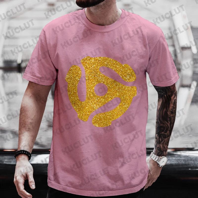 Phonograph Record Print T-shirts Spindle Adapter Dj Music Geek Funny Tshirt T-Shirt Tee Shirt UnisexLadies Youth Tops
