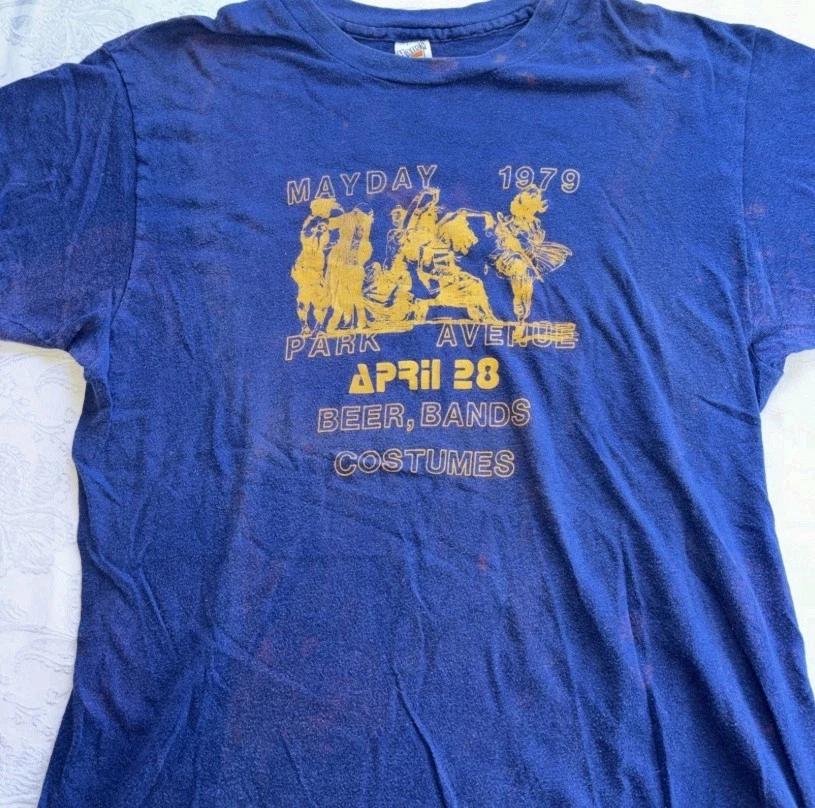 Vintage 1979 US Festival Concert Shirt Music 80s Single Stitch MAY DAY XXXXL