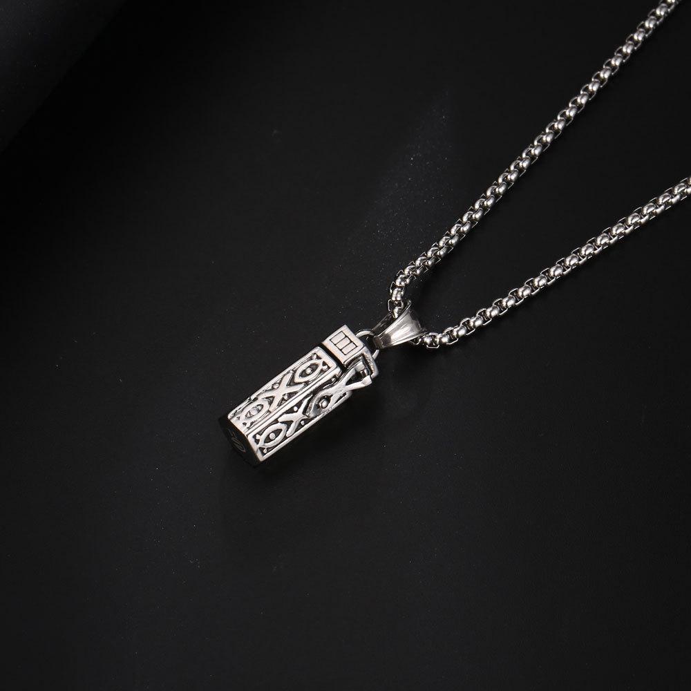 2026 Aromatherapy Essential Oil Necklace, Hollow Pendant, Retro Perfume Bottle Essential Oil Jewelry.