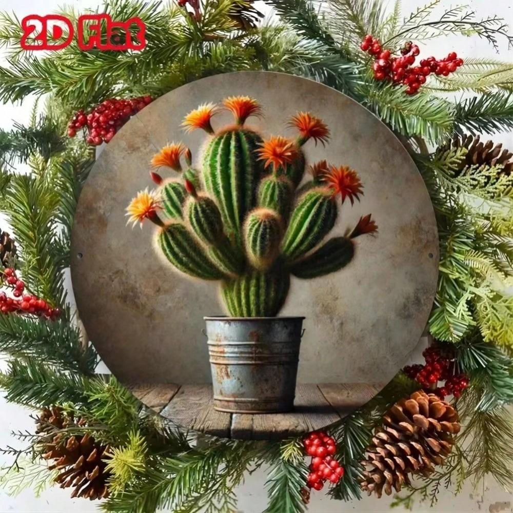 Metal Wall Art Cactus Desert Plant Unique Home Decor Wall Hangings