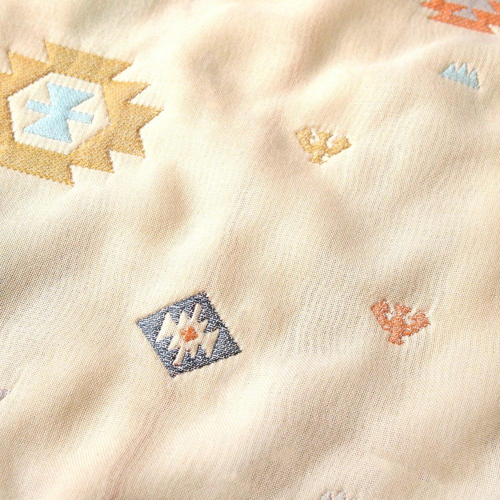 10mois BOBO Fluffy Gauze 90x110cm - (6-Layer Gauze) Blanket, 100% Cotton, Totem, Medium,