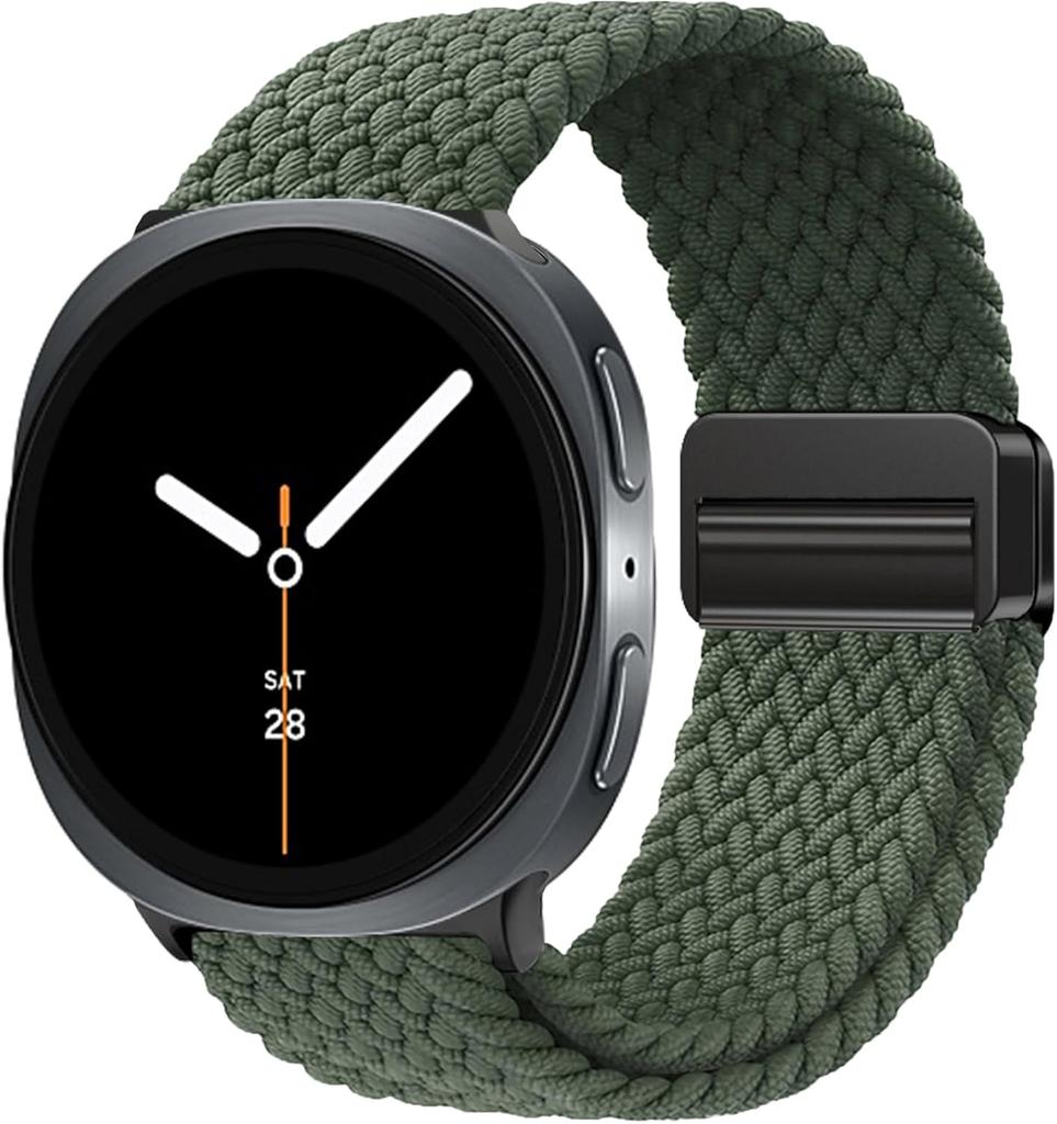Nylon Braided Solo Loop Strap Suitable for Samsung Galaxy Watch 8 40mm/44mm Magnetic Band For Galaxy Watch 8 Classic Correa