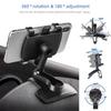 Universal Car Mount: Multifunctional Rotating Dashboard & Rearview Mirror Phone Holder