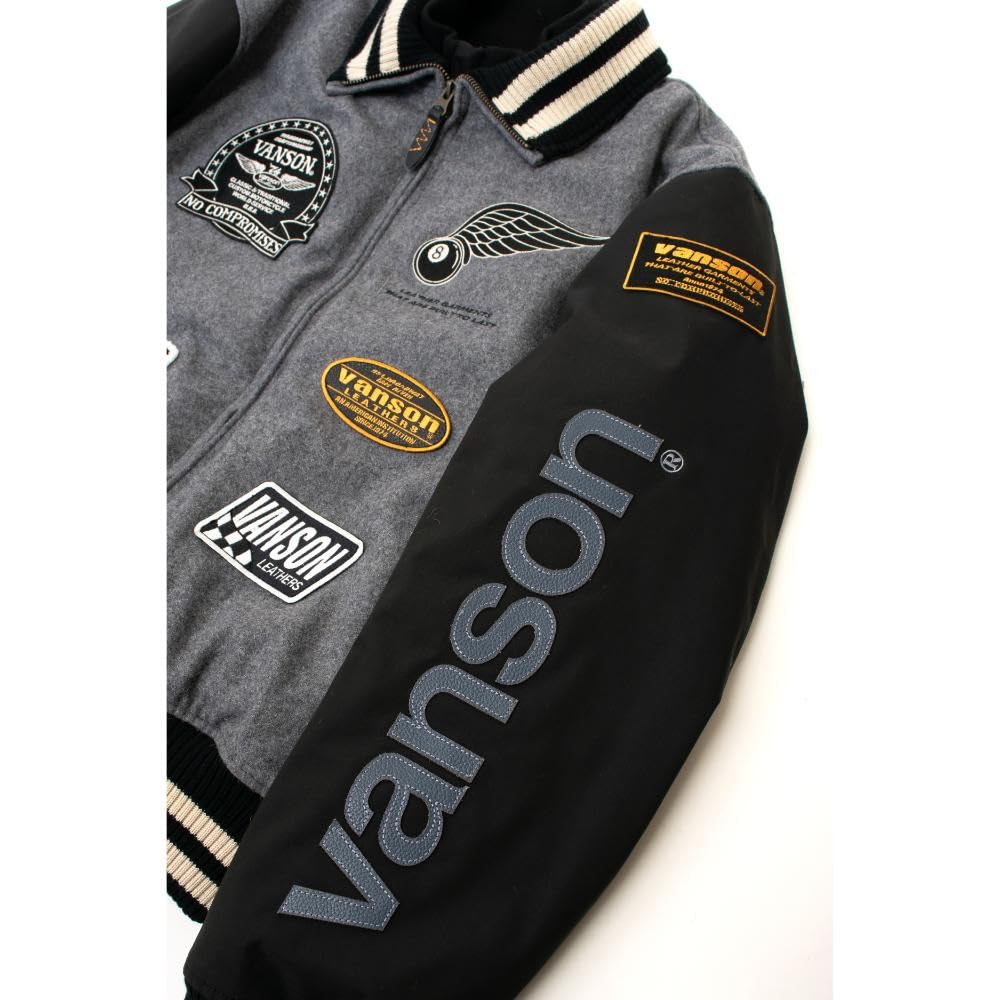 Award Size VS25107W [Vanson] Jacket, Gray/Black, L,