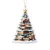 Christmas Acrylic Hanging Ornament, 2D Flat Holiday Tree Decoration for Home and Gift