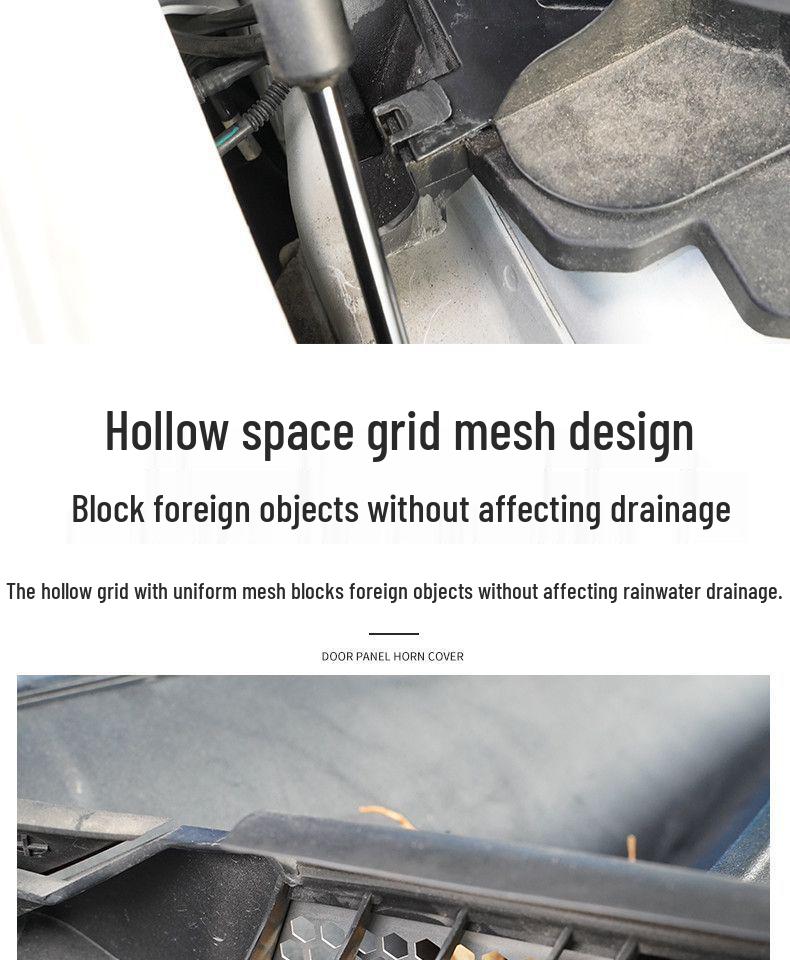 Stainless Steel Insect-Proof Anti-Clog Drain Cover for Ford Edge L Windshield Trough