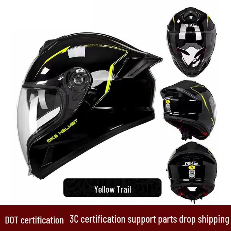 2025 Ghost Face Dual Visor Motorcycle Helmet: Anti-fog Full Face, Unisex with Drinking Feature