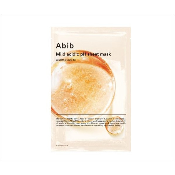 ABIB (bo5) Łagodnie kwasowe pH Maska w płachcie Glutathiosome Fit 30ml * 10szt / Bez pudełka(Walizka)