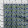 oneOone Cotton Flex Fabric Floral & Paisley Block Print Sewing Fabric BTY 40 Inch