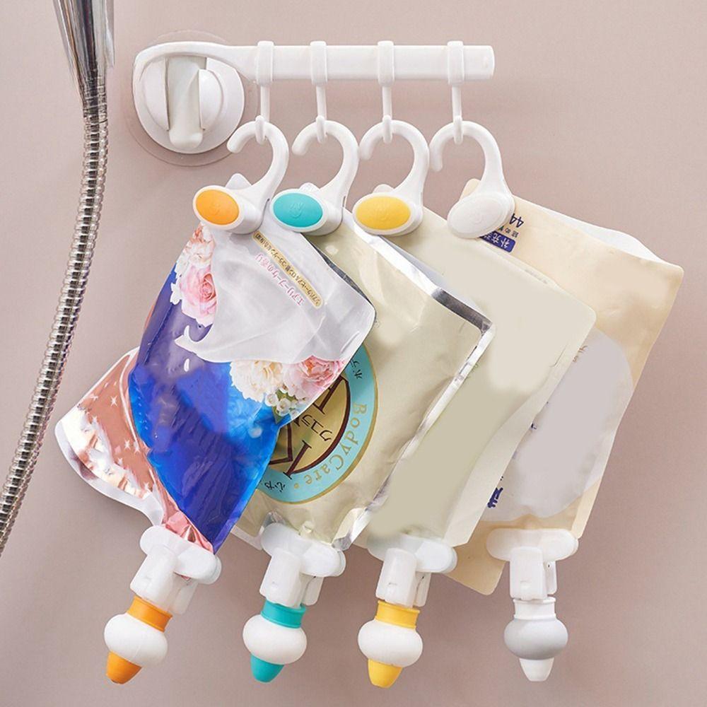Silicone Hanging Liquid Guide Pump Upside Down Body Wash Refill Squeezer  Travel
