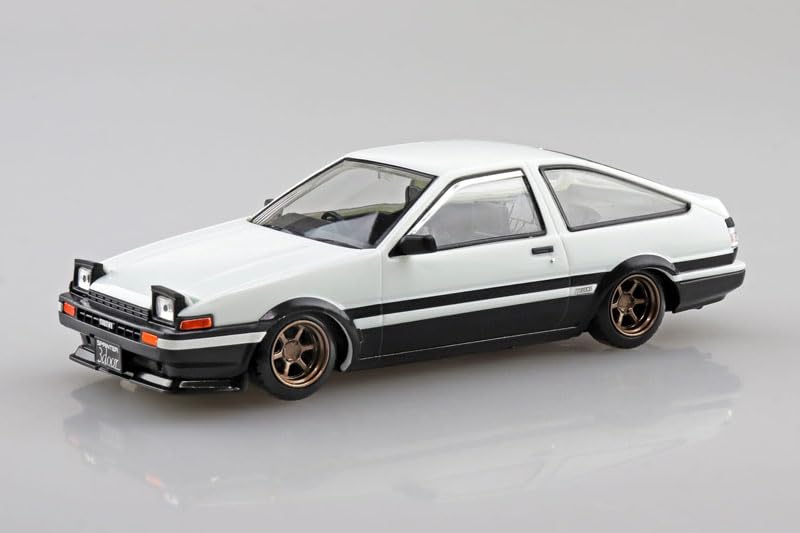 1/32 Toyota Sprinter Trueno Custom (Hi-Tech Two-Tone) Aoshima Car Plastic Model Raku-Pura Snap Kit No. 11CU-WB