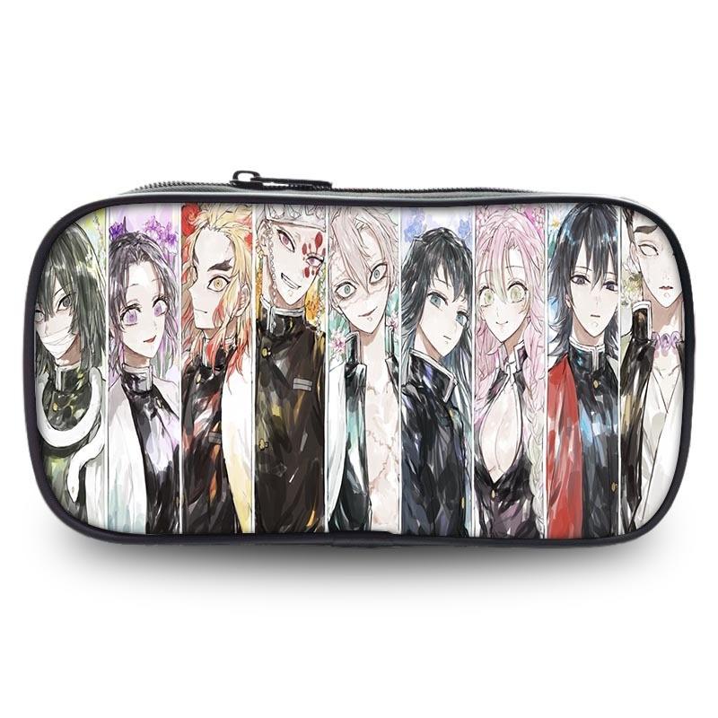 Durable Slayer Demon Pen Bag Versatile Oxford Fabric Large Capacity Stationery Holder