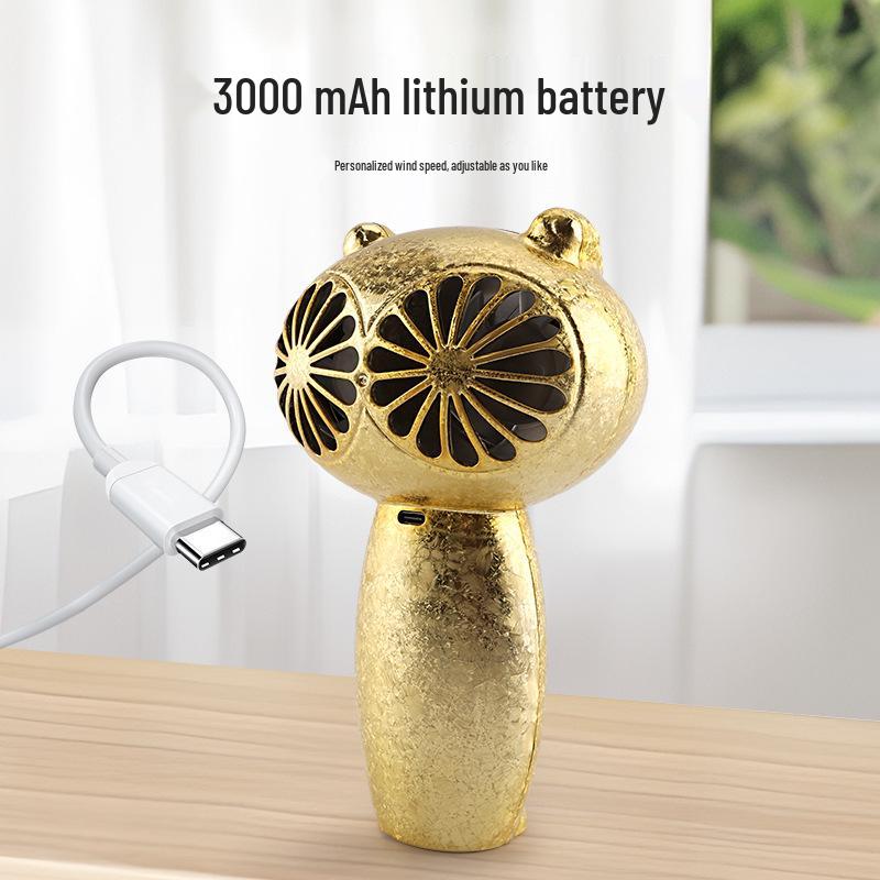 Mini Handheld Turbo USB Charging Owl Fan – Portable and Cute Design