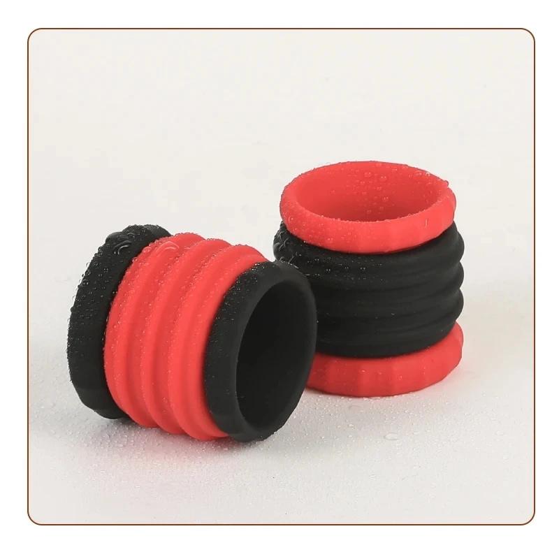 Removable Silicone Penis Ring Time Lock Cock Lasting Erection Extender Scrotal Testis Restriction Sex Chastity Toys For Male 18