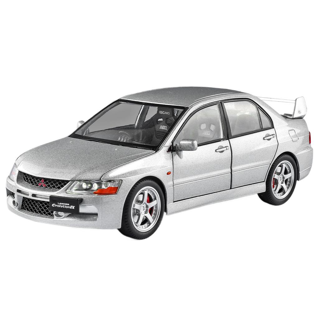 1/24 Mitsubishis Lancer Evolution Alloy Sports Car Model Diecasts Metal Racing Vehicles Car Model Sound and Light Kids Toys Gift