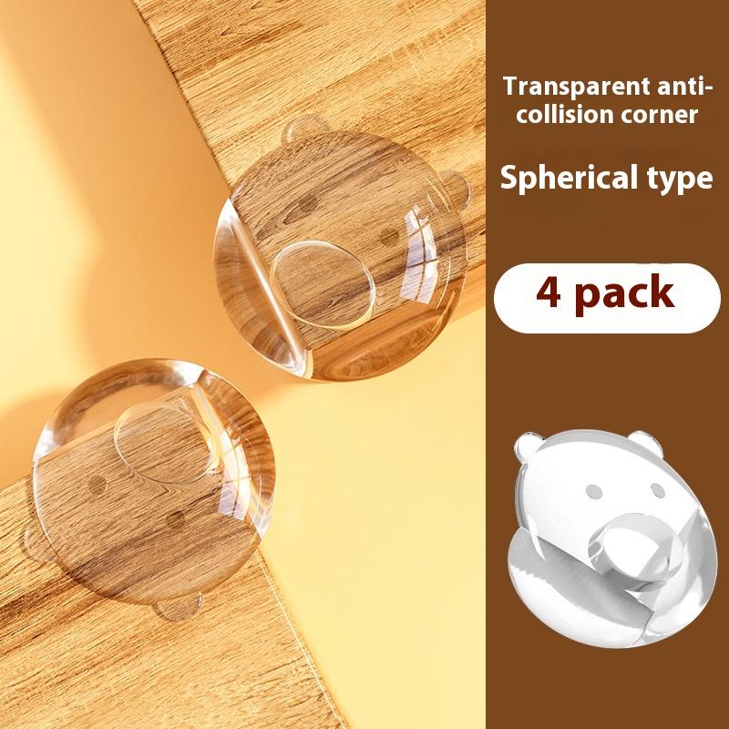 4/10Pcs Clear Anti-Collision Coffee Table Furniture Corner Protectors Soft Corner Sheathing Living Room Decor