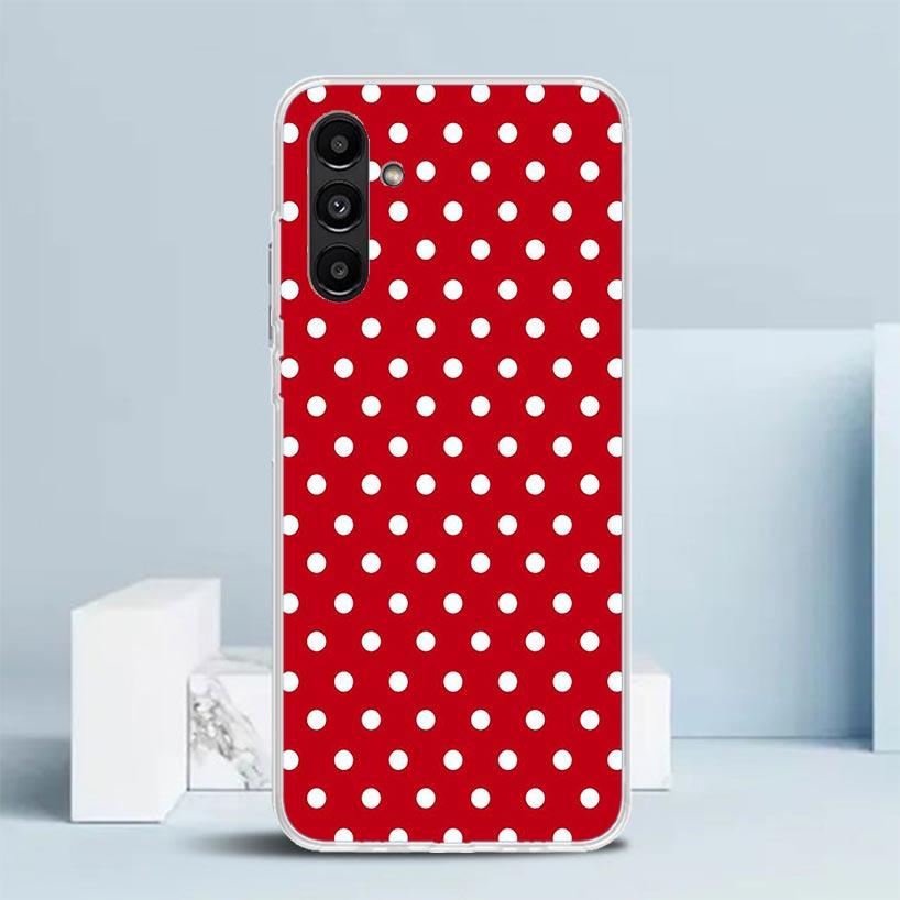 Polka Dots Art Phone Case For Samsung Galaxy A17 A37 A57 A16 A15 A14 A13 A56 A55 A54 A53 A36 A35 A34 A33 A26 A25 A24 A23 Galaxy