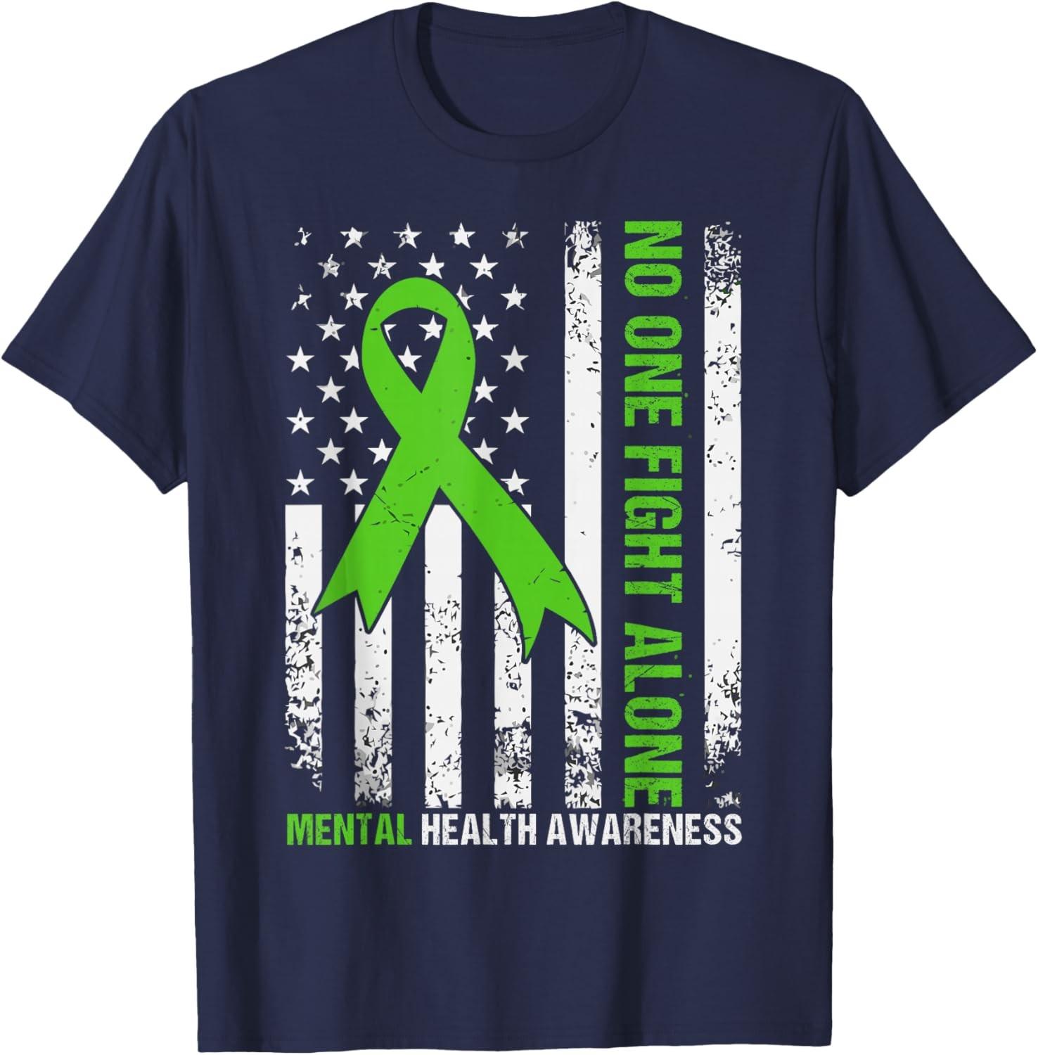 Mental Health Awareness Fight The Stigma Mental Health Unisex T-Shirt S